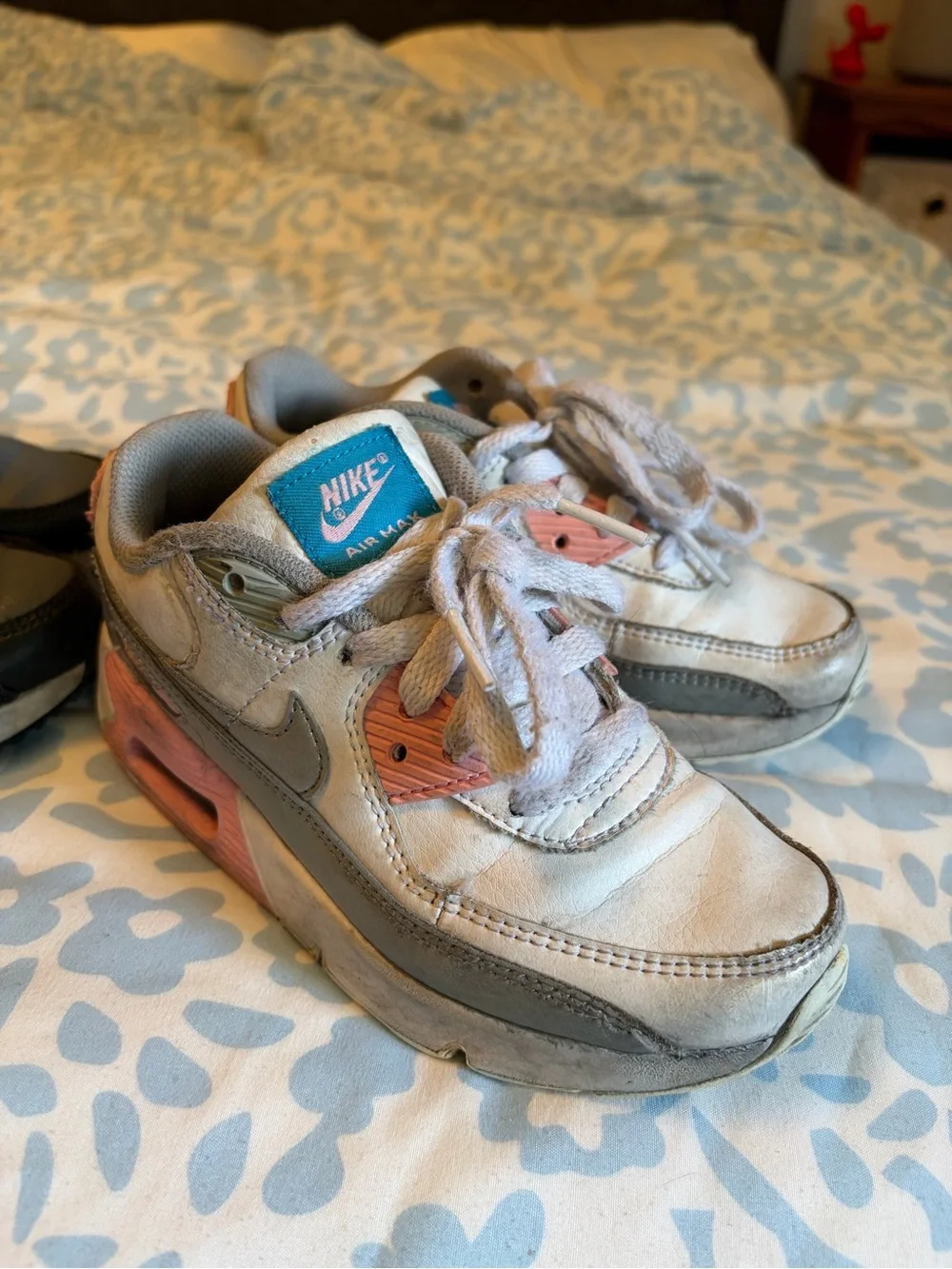 2 pair - Nike Kids' Air Max Style Sneakers — Gray, Pink & Gold
